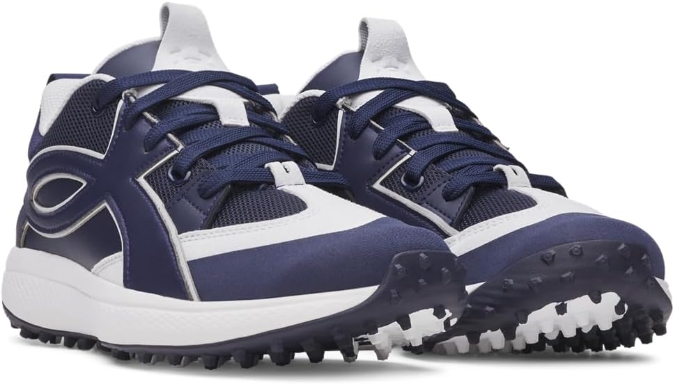 Under Armour мужские бейсбольные бутсы Yard Icon Turf, (410) Midnight Navy/White/Midnight Navy — фото 2