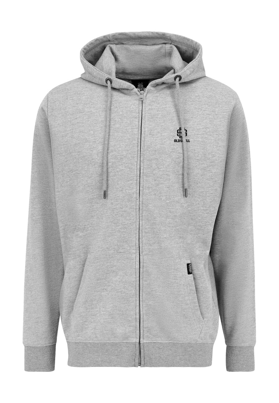 

Толстовка с капюшоном на молнии Oldskull Basic Oldskull 25, серый