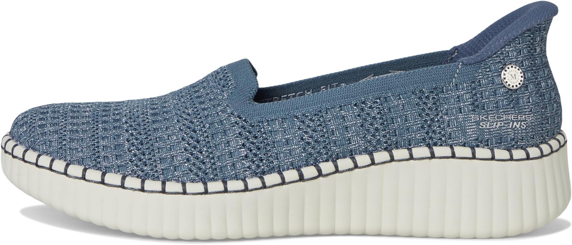 Кроссовки SKECHERS Martha Stewart Wilshire Blvd - Glimmer Step Hands Free Slip-Ins, Slate — фото 4