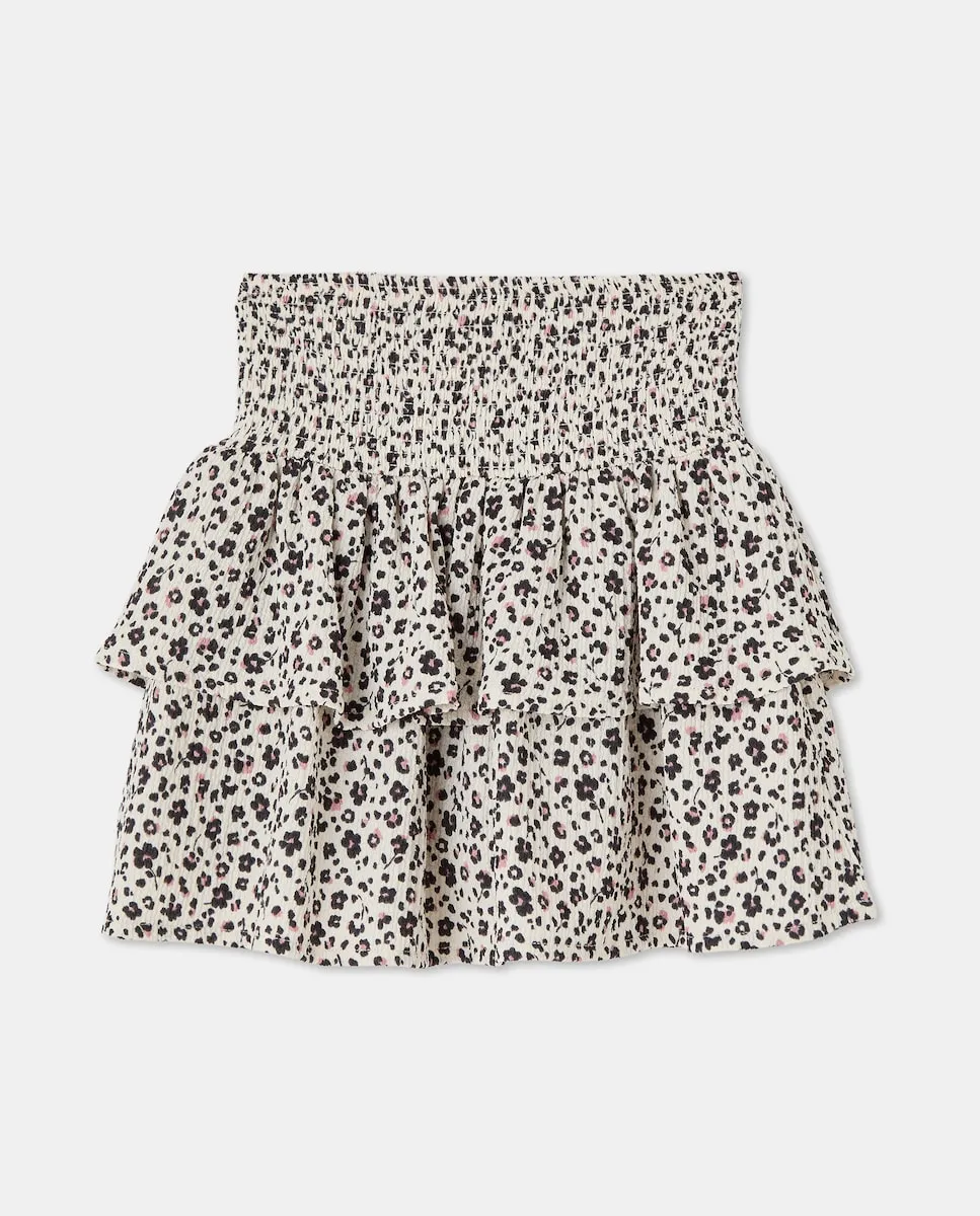 

Детская юбка с двойной оборкой Kids El Corte Inglés, белый