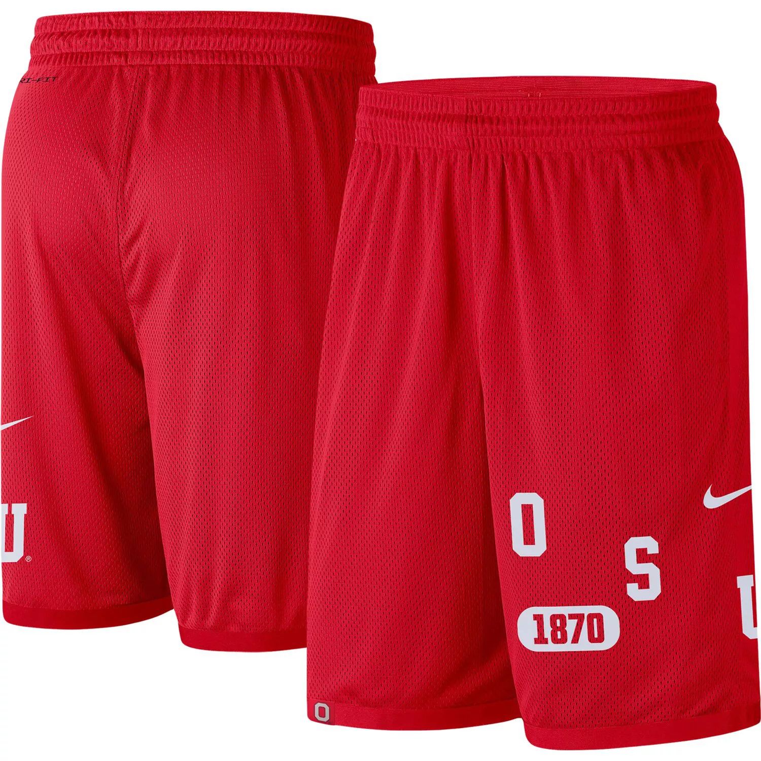 

Мужские спортивные шорты Scarlet Ohio State Buckeyes с надписью Nike