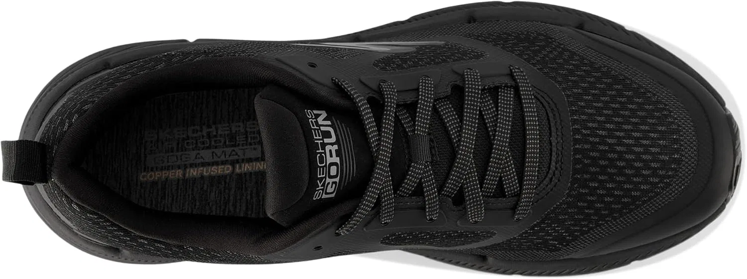 Мужские беговые кроссовки Skechers Max Cushioning Premier Vantage 2.0, Black Textile Synthetic — фото 2