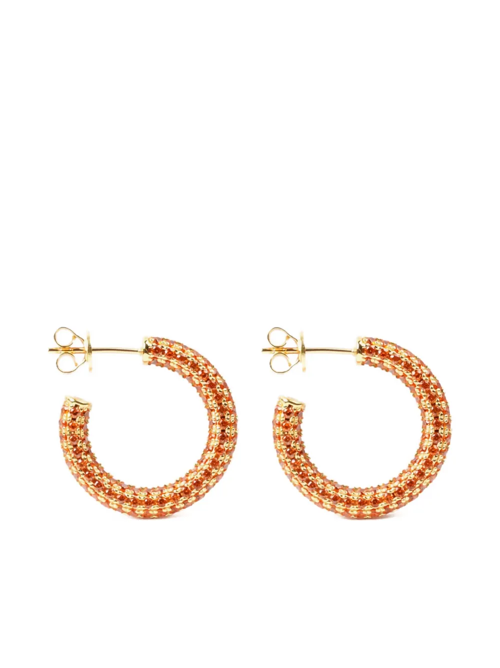 

Серьги-кольца с кристаллами Izabel Display, оранжевый