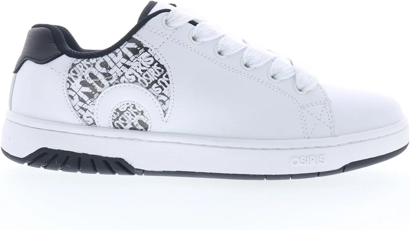 Кроссовки мужские Osiris, цвет White/Black/White