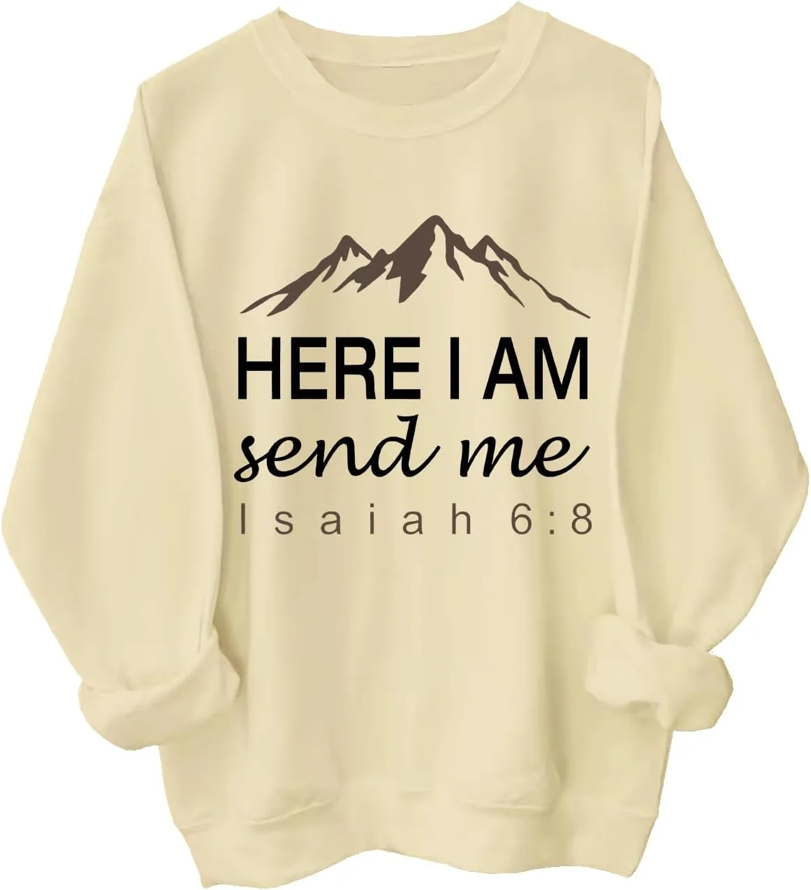 

Толстовка Christian Faith с принтом "Send Me" и цитатой из Исаии 6:8 ClothKey