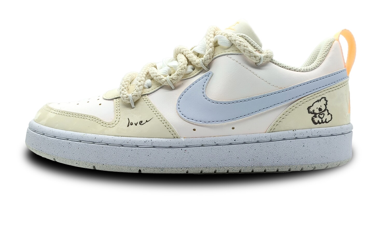 

Обувь для скейтбординга Court Borough для детей, начальная школа Nike, синий/зеленый/оранжевый