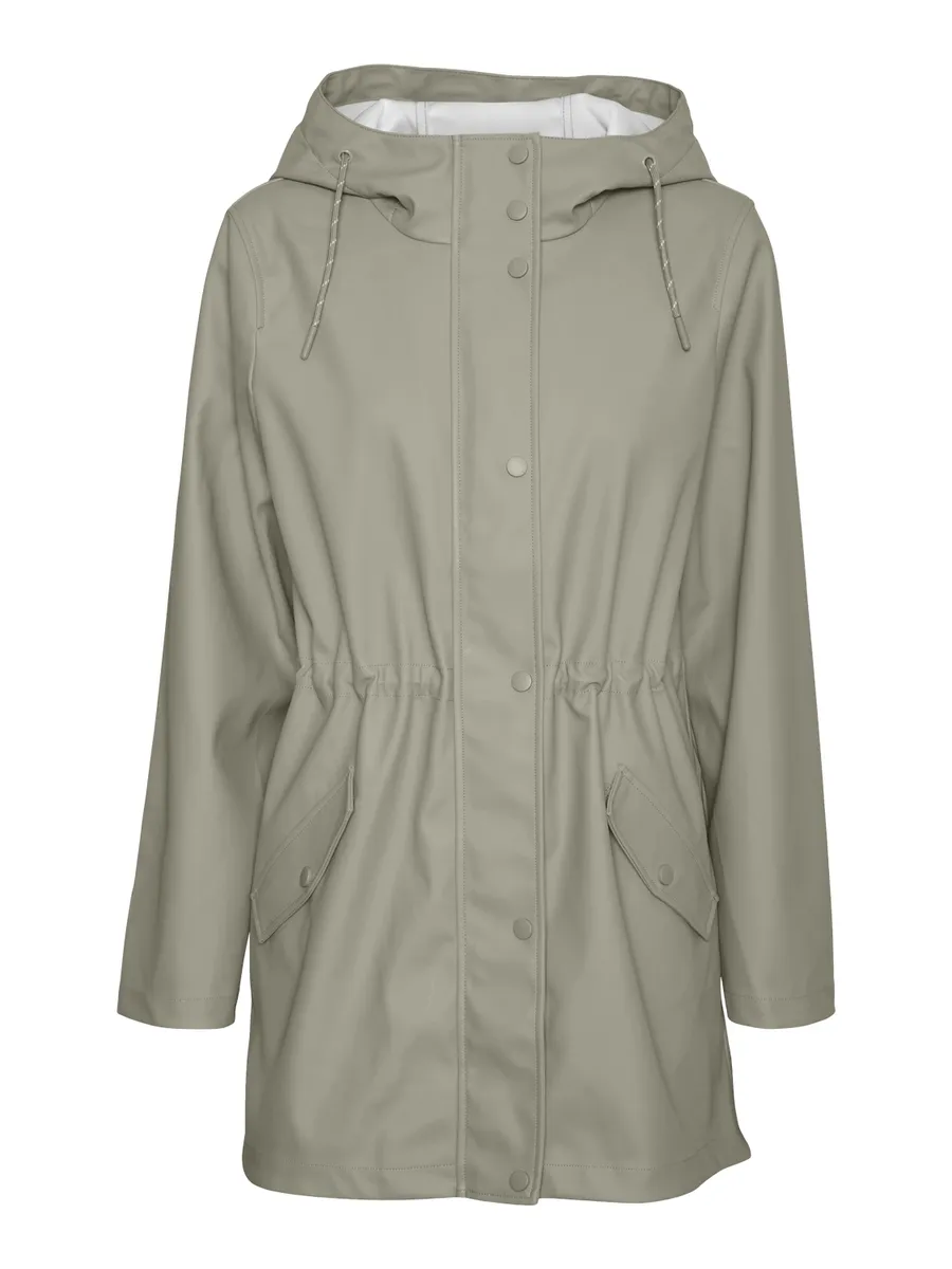 

Дождевик Vero Moda "VMMALOU COATED JACKET", с капюшоном, цвет Abbey Stone