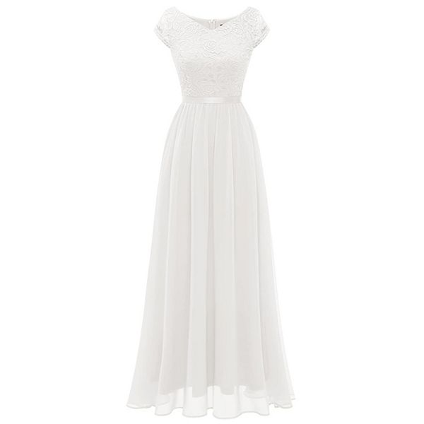 

Длинное белое вечернее платье для женщин, выпускное или платье для подружки невесты Megaretailer