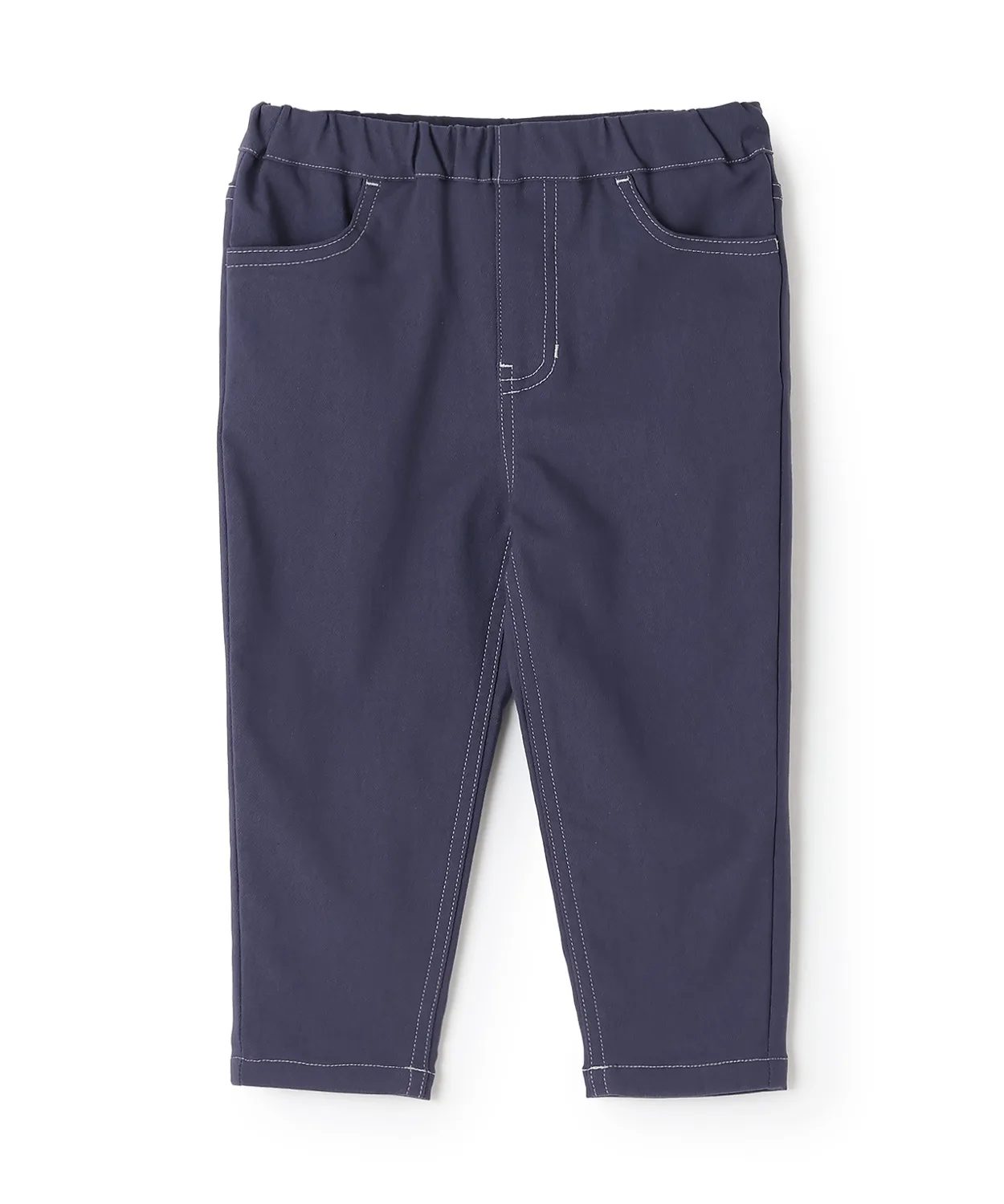 Детские стрейч брюки Petit main тёмно-синие
