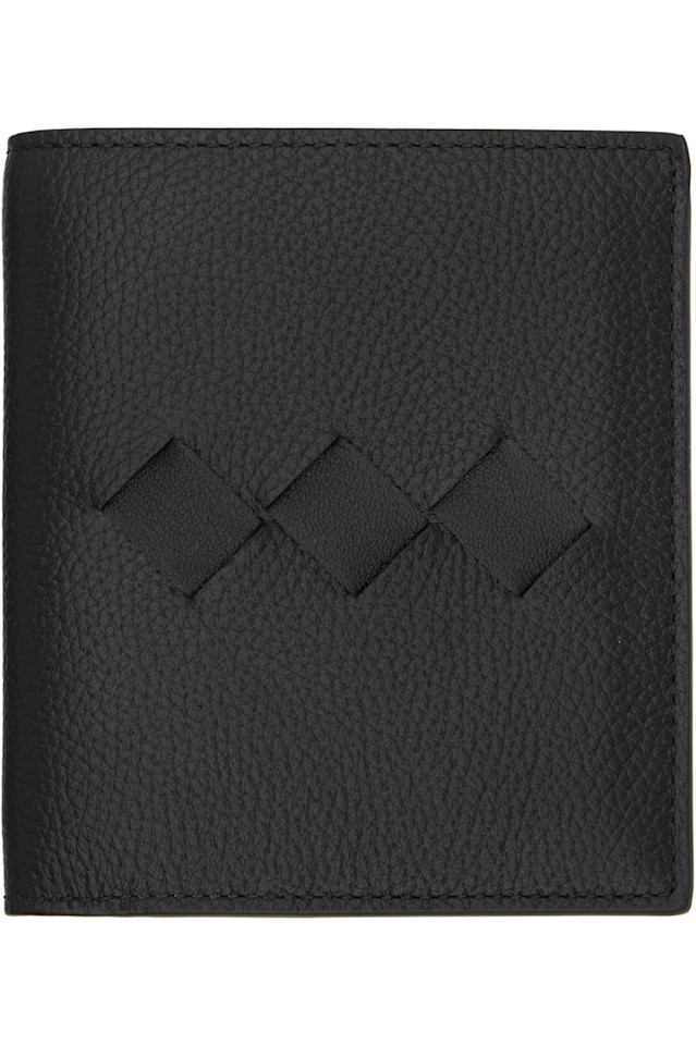 

Кошелек с тройным клапаном для карт Model Bottega Veneta, черный