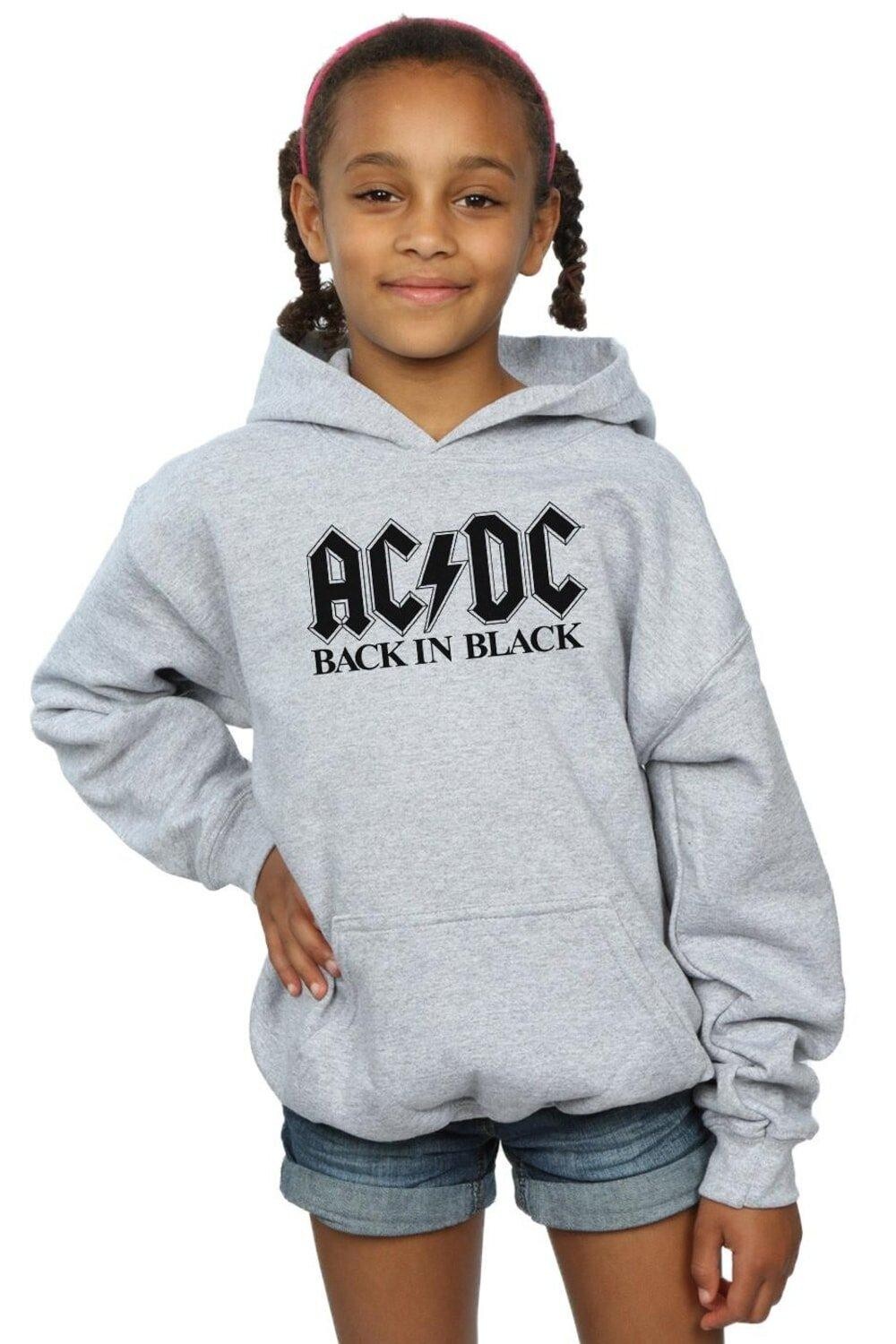 

Толстовка Back in Black с логотипом AC/DC, серый