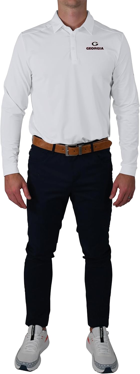 

Columbia Golf мужская футболка Univ of Georgia Pin High LS Polo, White, Белый, Columbia Golf мужская футболка Univ of Georgia Pin High LS Polo, White
