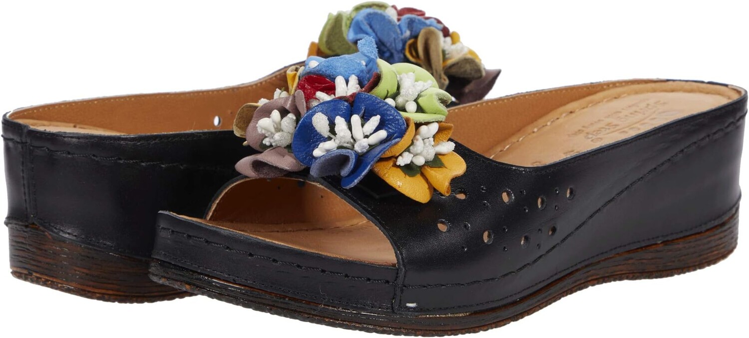 Босоножки Flowerchild Spring Step, черная кожа