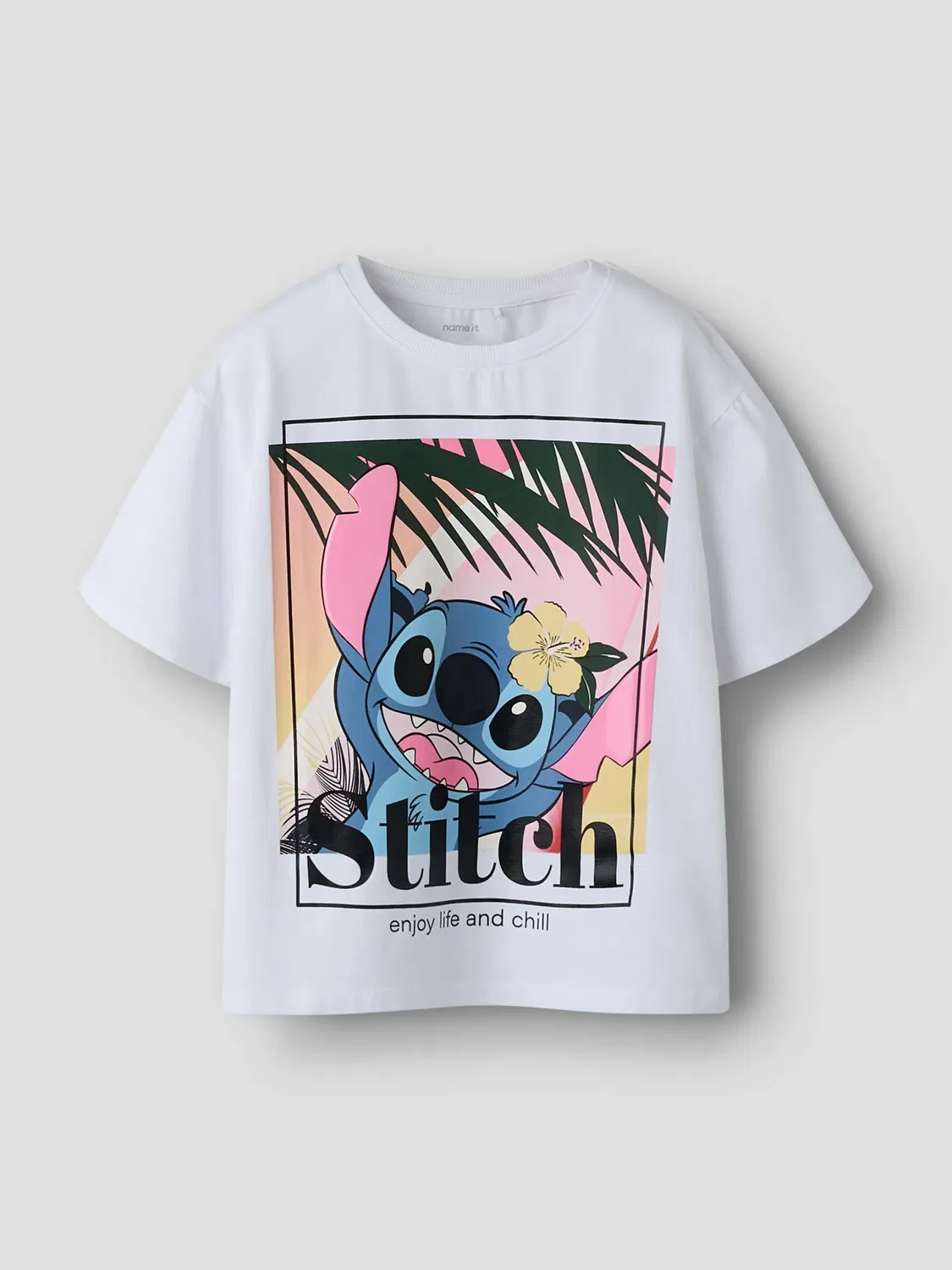 Футболка с принтом Stitch, Name it, bright white — фото 3