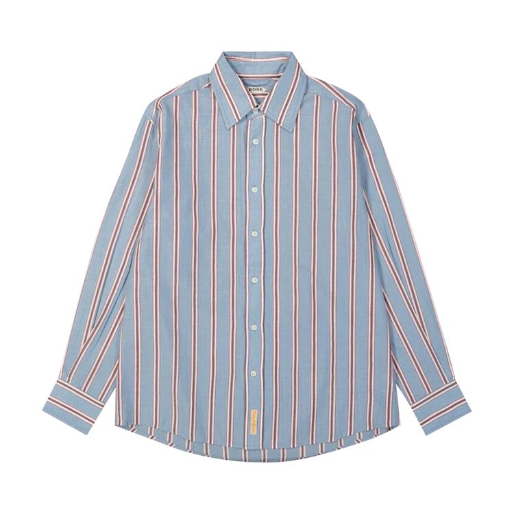 

Рубашка Bode Regatta Stripe Shirt 'Blue/Multicolor', синий