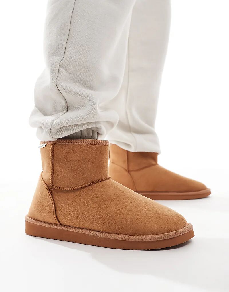 

Ботинки из искусственной замши бежевого цвета Jack & Jones
