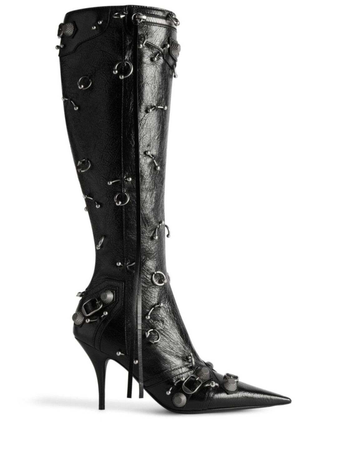 

Balenciaga сапоги Cagole 90 с заостренным носком, черный