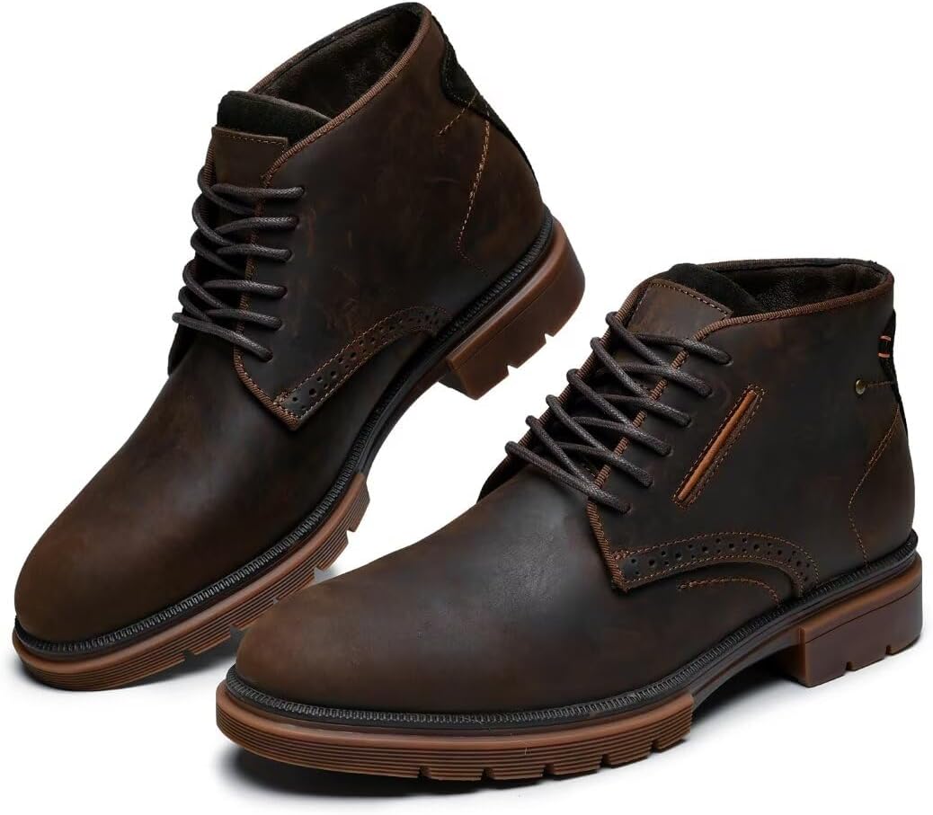 Ботинки Arkbird Chukka: мода и комфорт, повседневные оксфорды на шнуровке, Cr Coffee-18012 — фото 2