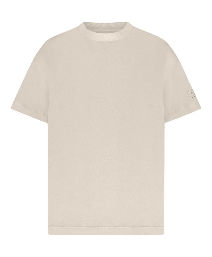 

Футболка Braunes baumwoll с нашивкой FlãNeur, бежевый