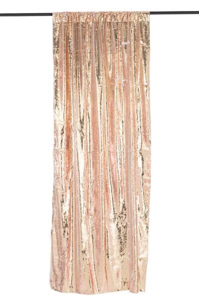 

Штора J-LINE Festive Fusion, 125x250x125 см цвет champagne