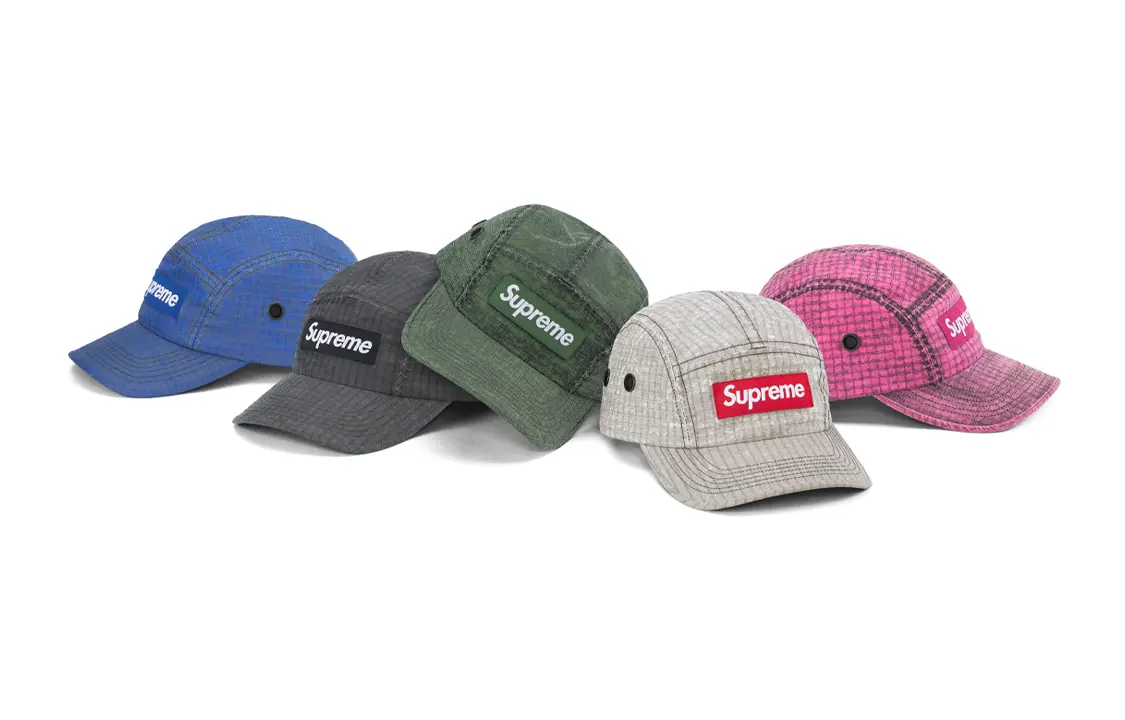 

Кепка Supreme Distressed Ripstop, черный