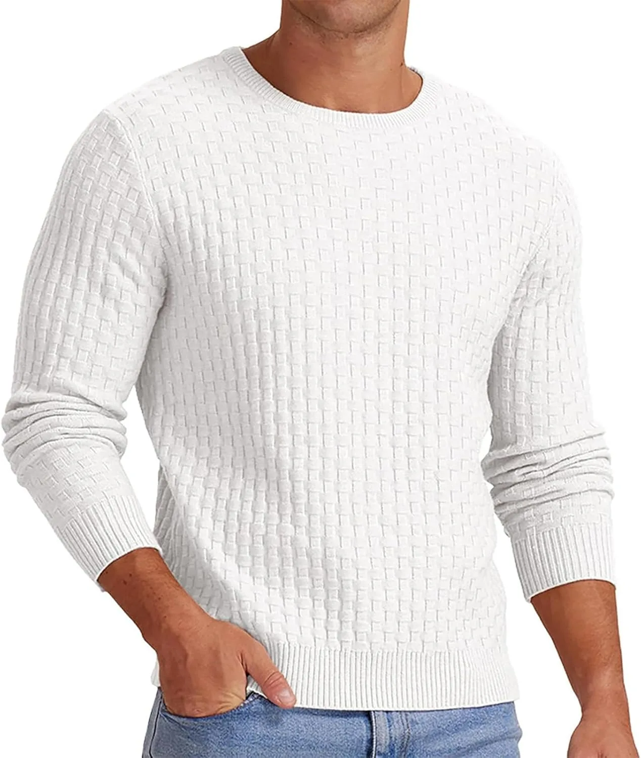 

Свитер мужской с длинным рукавом Slim Fit