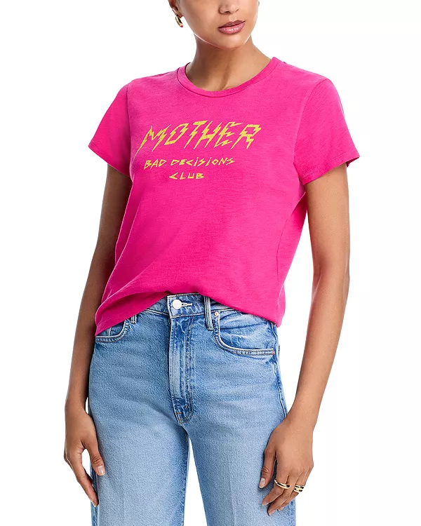 

Маленькая грешная футболка Mother, розовый