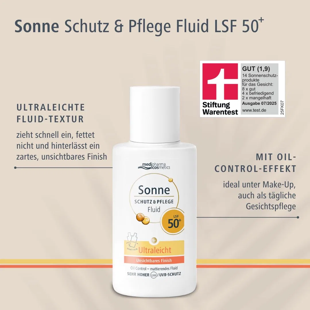 Солнцезащитный флюид «Sun Protection & Care Fluid» с SPF 50+ от Medipharma Cosmetics Medipharma Cosmetics — фото 3