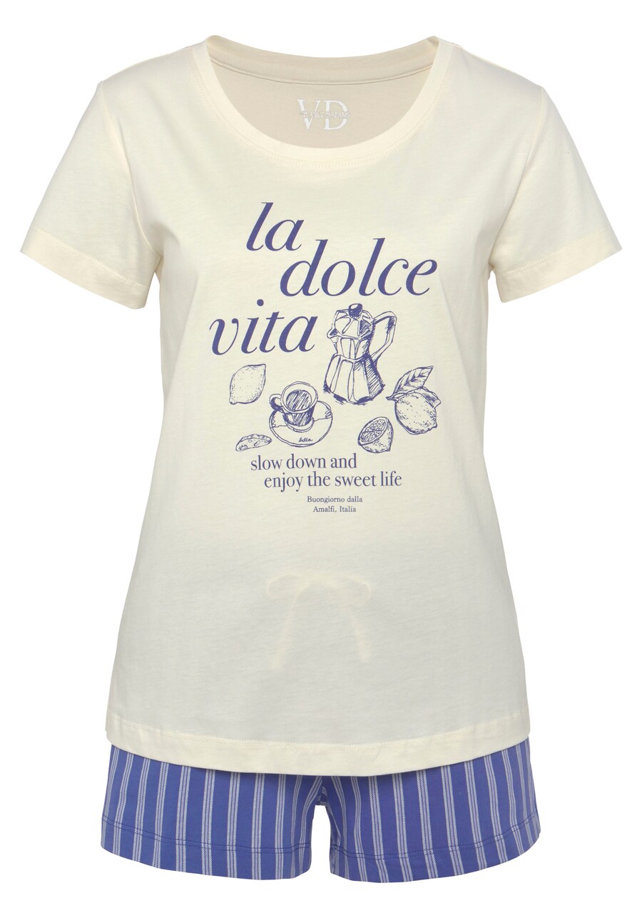 

Пижама VIVANCE, цвет Ivory/Blue