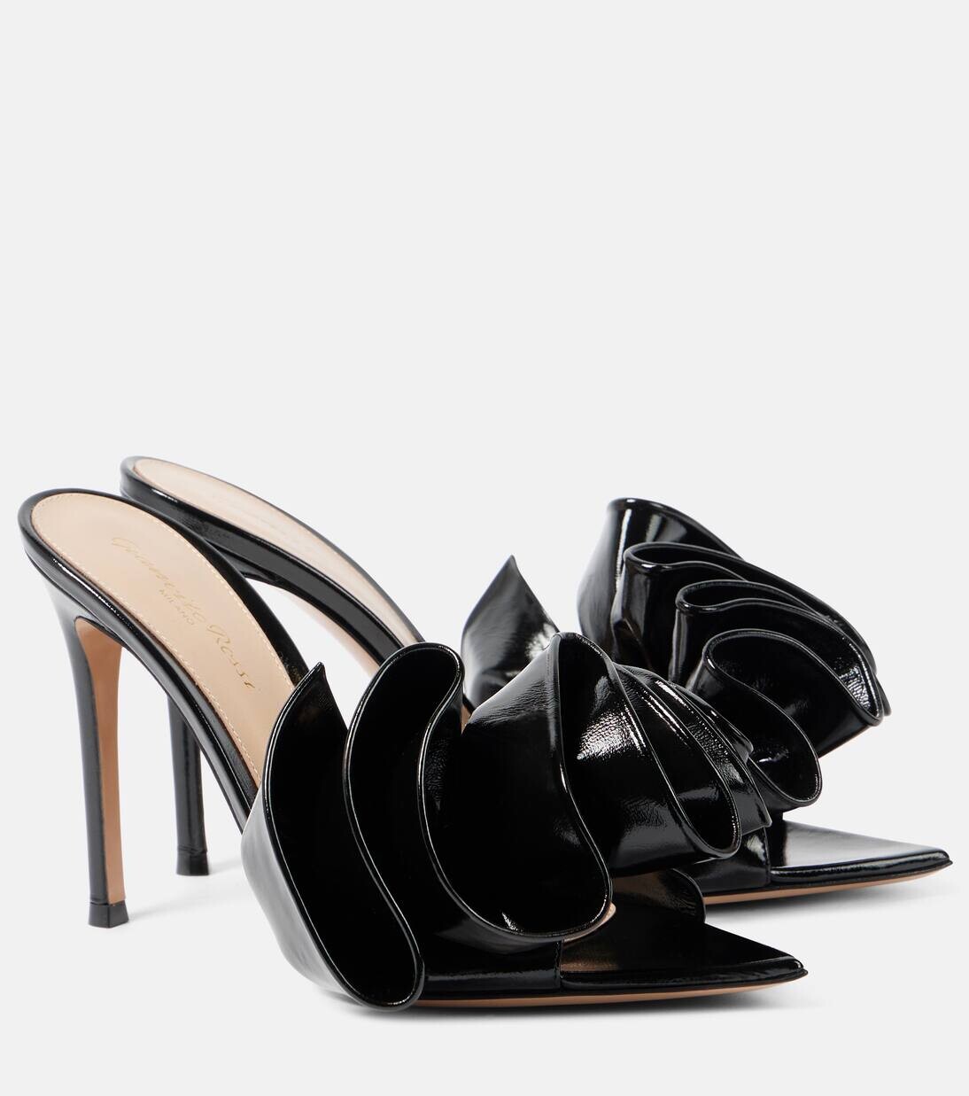 Кожаные мюли Gabrielle 105 Gianvito Rossi, черный