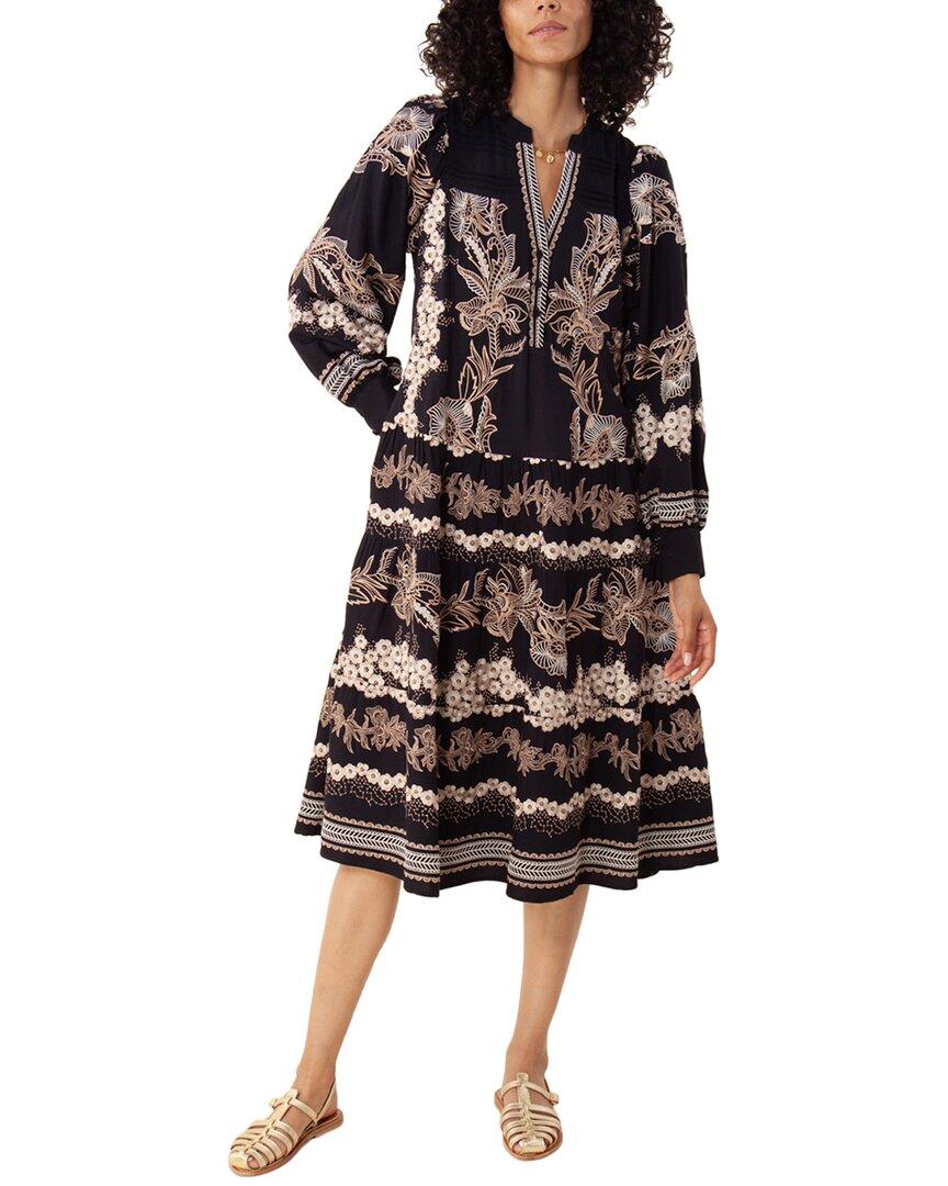 

Платье Hale Bob с ярусами миди, черный