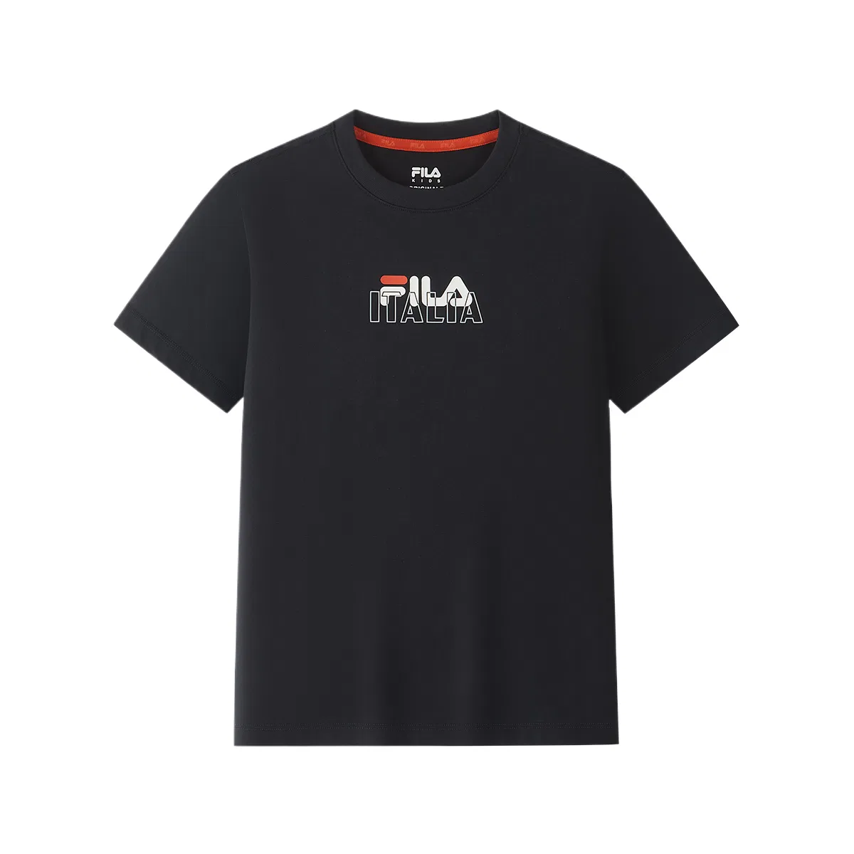 Футболка FILA KIDS с круглым вырезом синяя