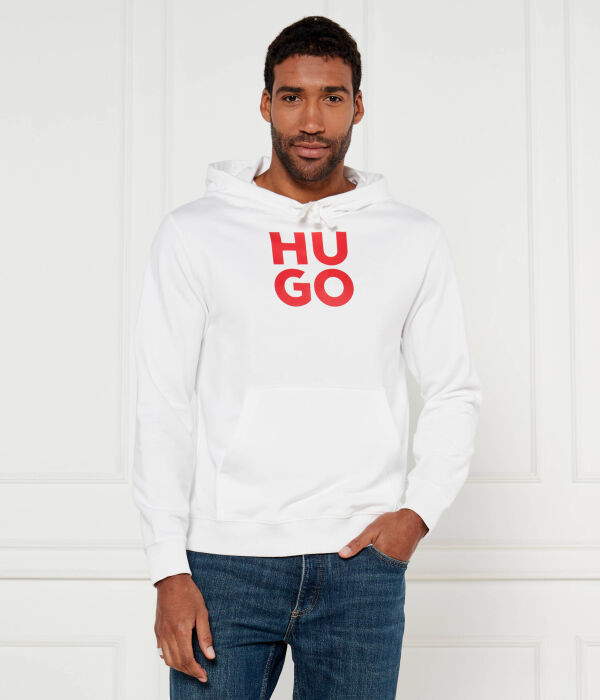 

Толстовка мужская Hugo с ярким логотипом, белый