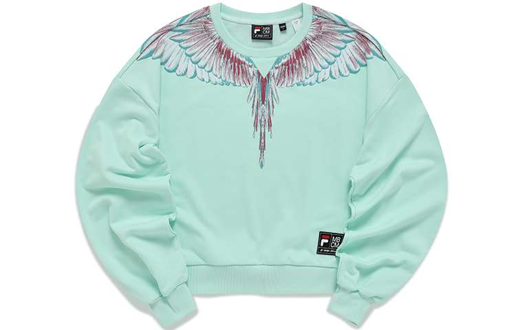 

FILA FUSION Женская толстовка x Marcelo Burlon, цвет «Tranquil Green»