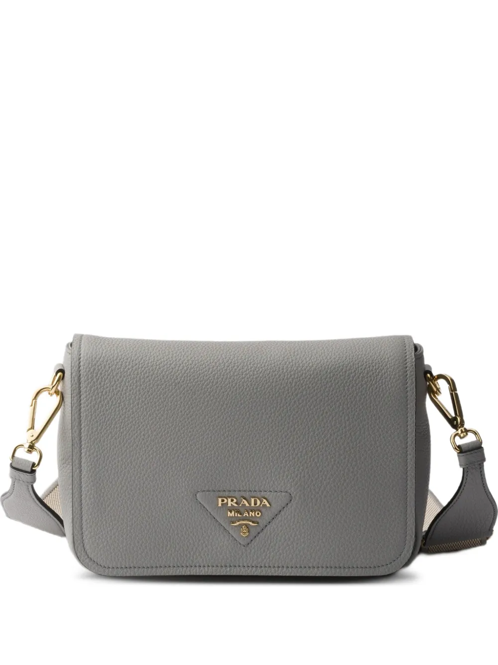 Сумка на плечо с логотипом Prada, серый