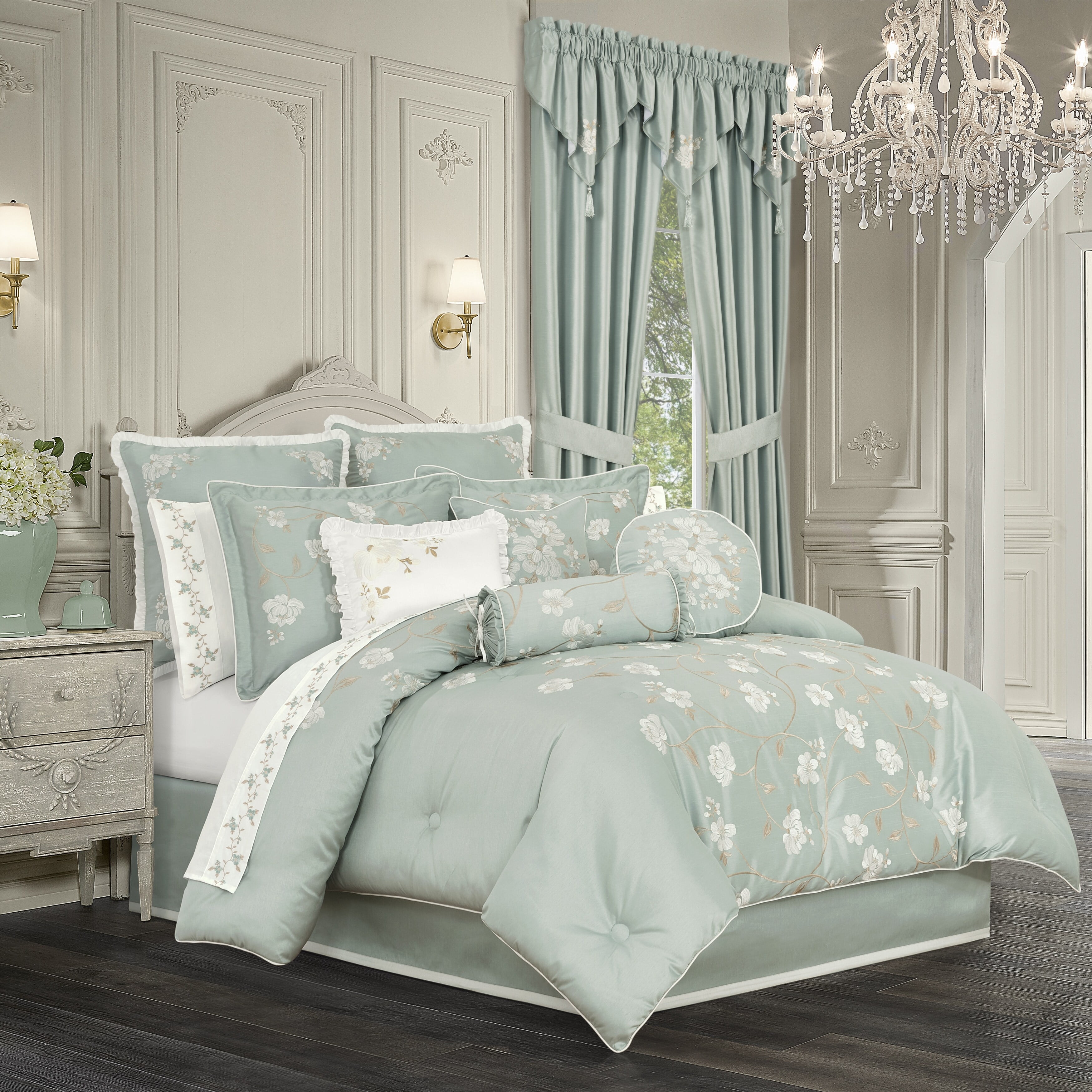 

Комплект постельного белья Royal Court Spring Garden Queen Bed Bath & Beyond, синий