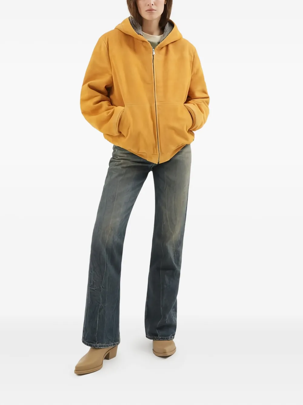 

Куртка на молнии с капюшоном 1988 Studio, желтый