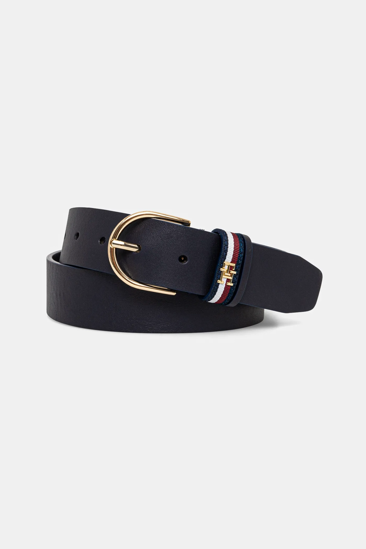 

Кожаный ремень Tommy Hilfiger, темно-синий