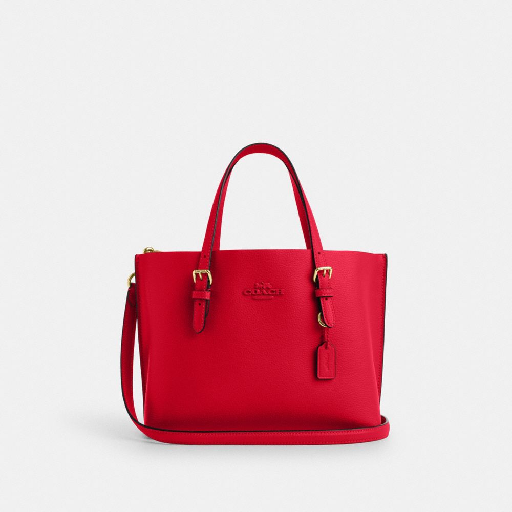 

Сумка-тоут Coach Mollie Tote Bag 25, цвет Gold/Bold Red, Красный, Сумка-тоут Coach Mollie Tote Bag 25, цвет Gold/Bold Red