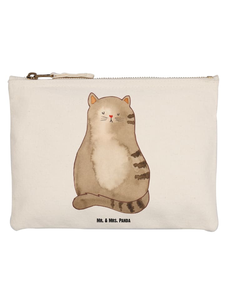 

Mr. & Mrs. Panda Пенал с изображением кошки, сидящей без слов, белого цвета