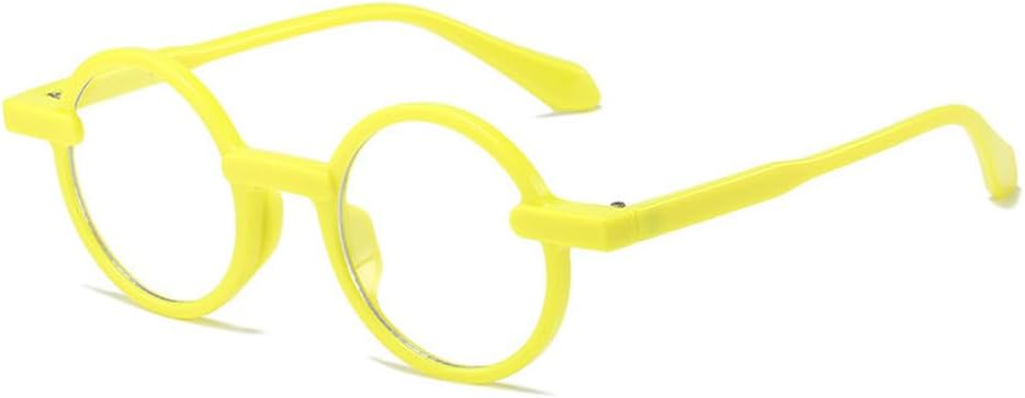 

Модные круглые солнцезащитные очки для женщин, трендовые разноцветные солнцезащитные очки в стиле панк с защитой от УФ-излучения UV400, женские очки MTZJH, C9yellow-clear