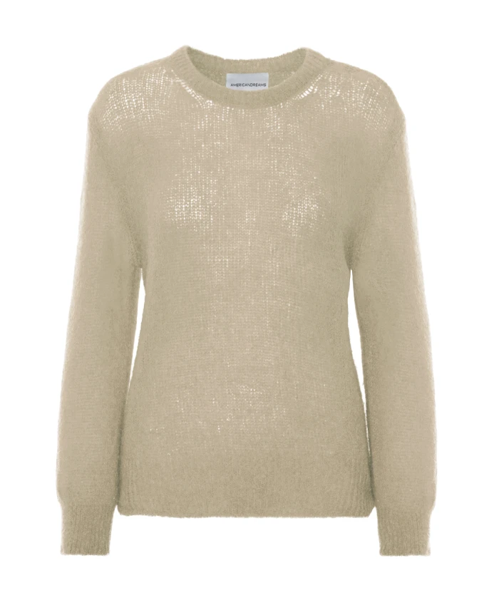 

Объемный бежевый вязаный свитер Americandreams, бежевый