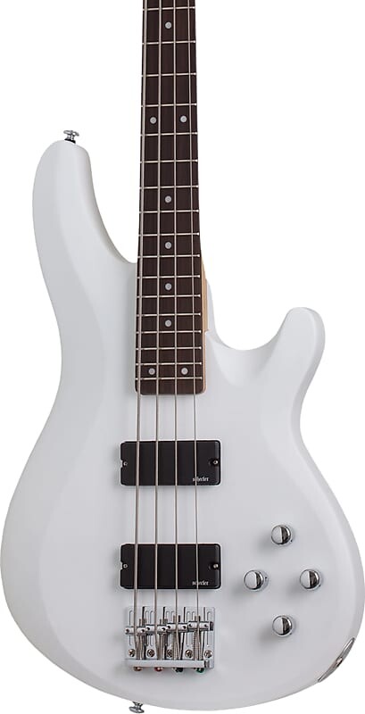 

Басс гитара Schecter C-4 Deluxe 4-String Bass Guitar, Satin White