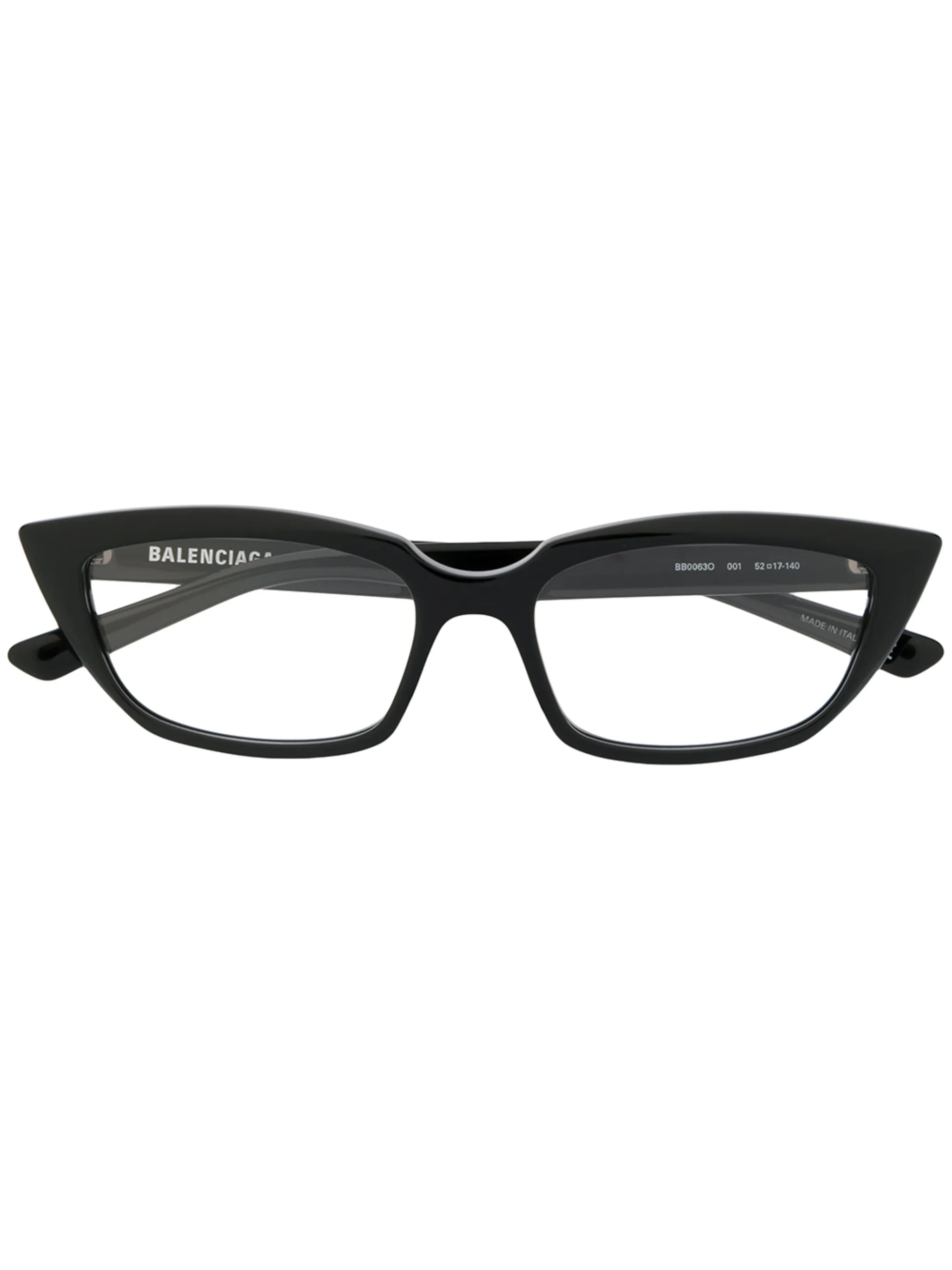 

Очки в оправе кошачий глаз Balenciaga Eyewear, черный