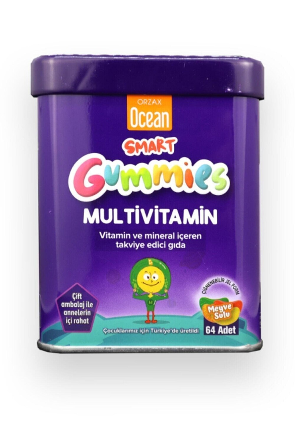 

Жевательные жевательные конфеты Ocean Smart Gummies Multivitamin, 64 шт., жевательная гелевая форма 11.2021