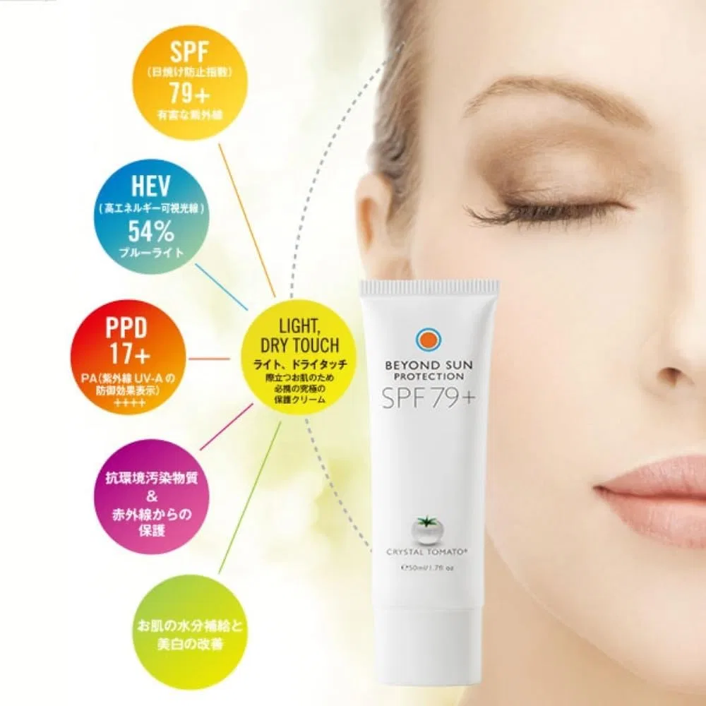 Солнцезащитный крем Crystal Tomato Beyond Sun SPF79+ 50ml — фото 2