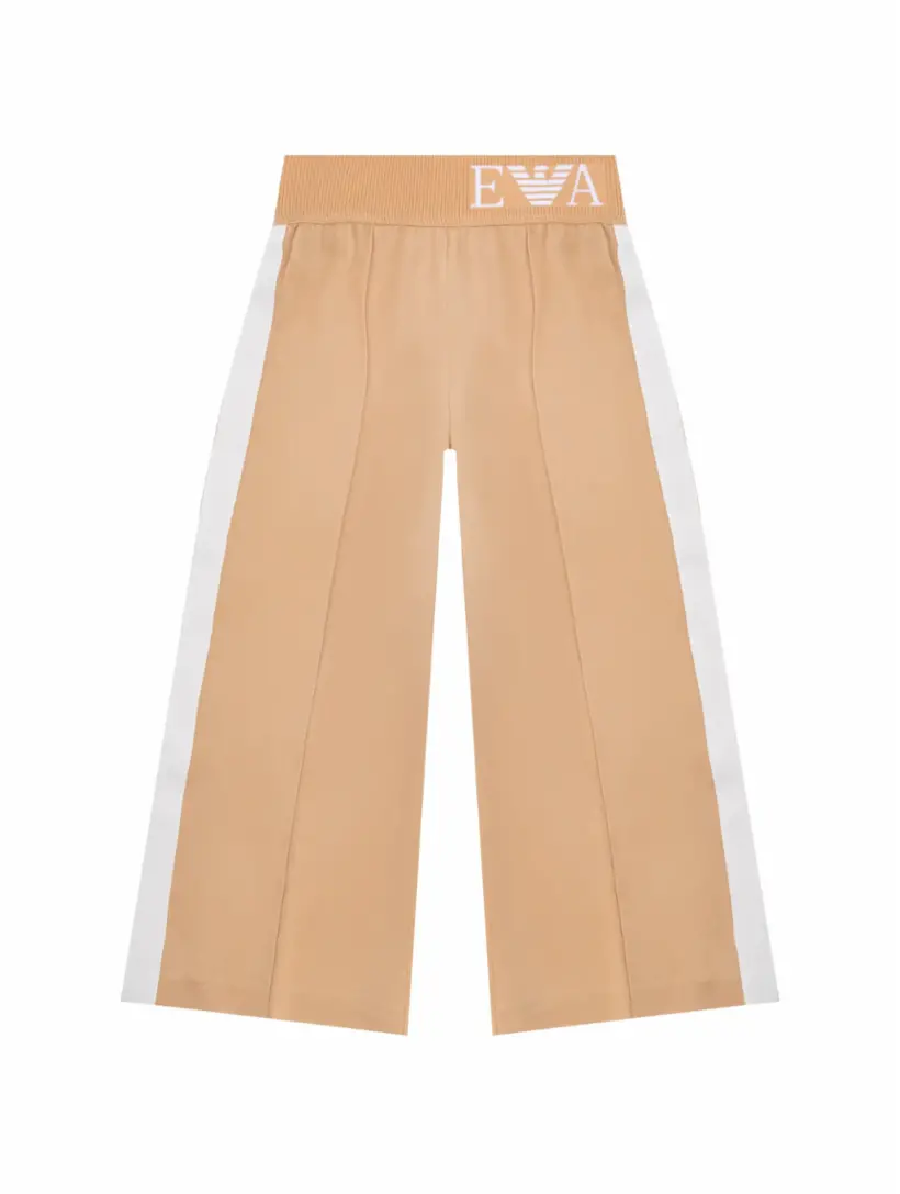 

Атласные широкие брюки EMPORIO ARMANI, бежевый