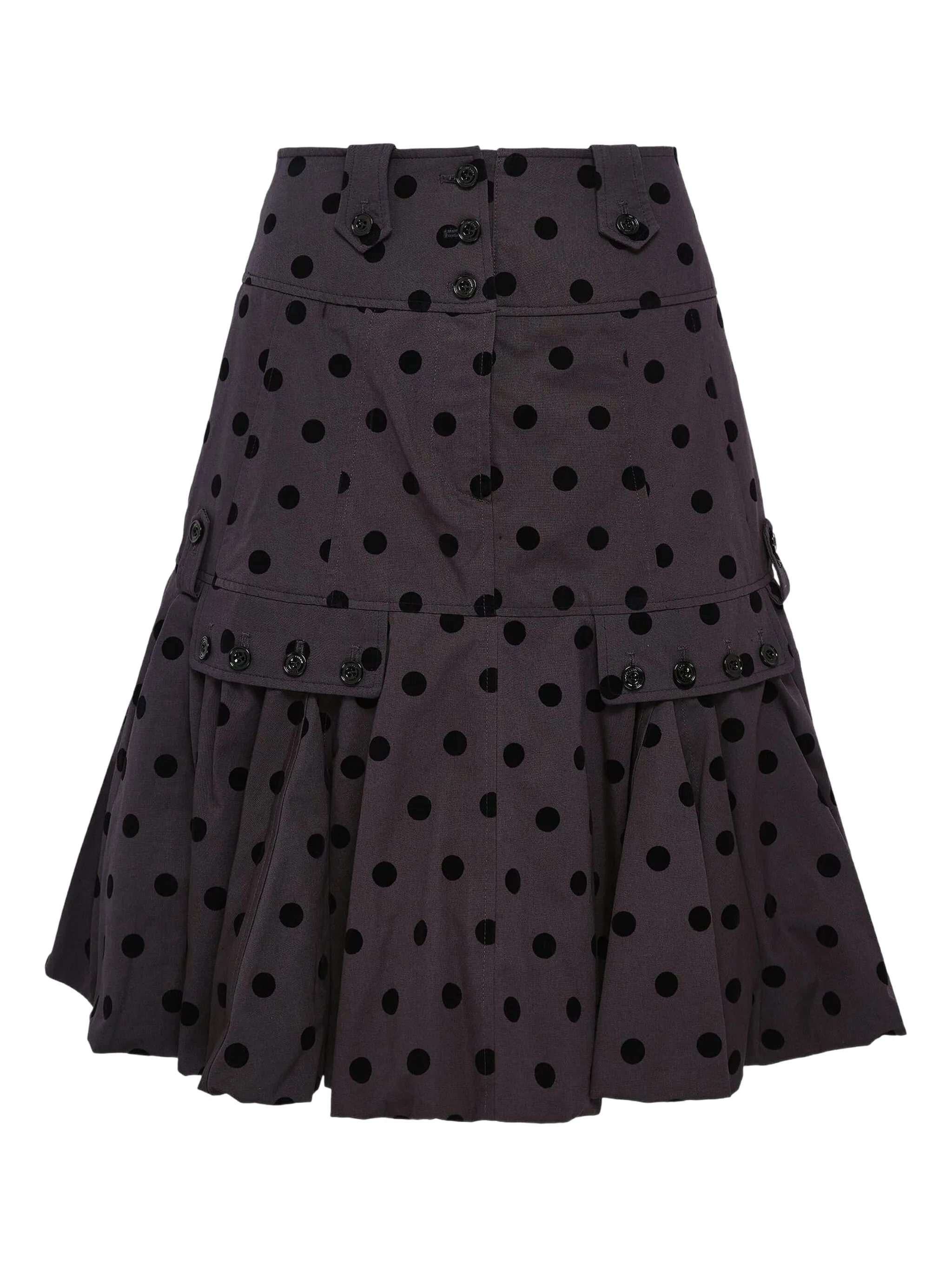 

Юбка миди с объемным подолом Rokh, серый