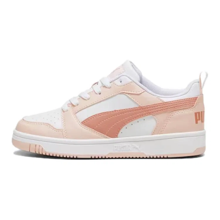 Кроссовки для скейтбординга PUMA Rebound V6 белые с розовым