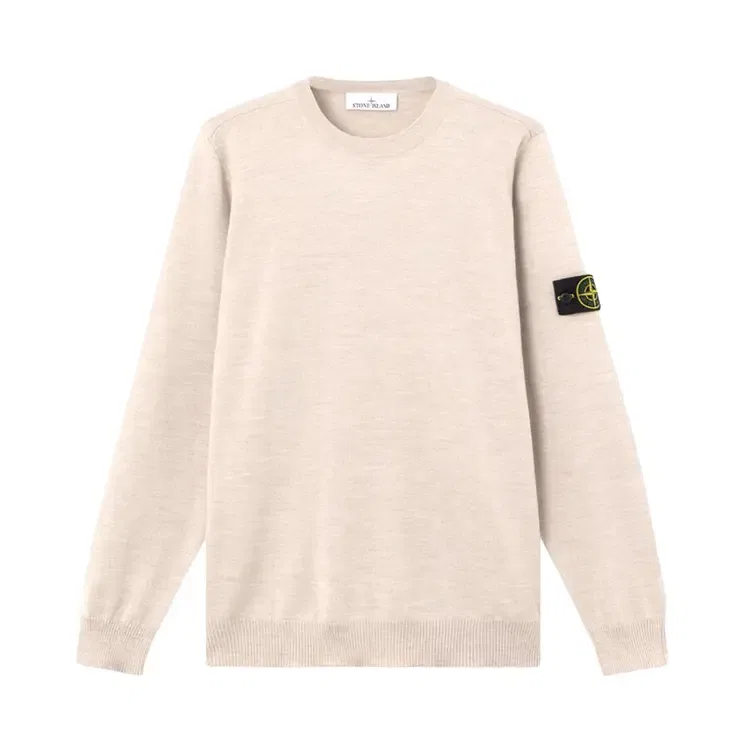 Толстовка Stone Island Basic Crew Neck, светло-коричневый